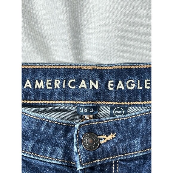 NWT American Eagle Mom Jean Stretch Super High Rise 14 Short - Picture 12 of 15